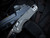 Microtech MSI Mini S/E RAM-LOK Folder Natural Clear Frag Aluminum Body w/ M390MK Black Partially Serrated Blade (3.5") 210M-2FRNC