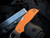 Spyderco Chaparral Burnt Orange G10 Scales w/ Rex 121 Plain Edge Blade (2.8") C152GPBOR