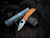 Spyderco Chaparral Burnt Orange G10 Scales w/ Rex 121 Plain Edge Blade (2.8") C152GPBOR