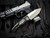 Heretic Knives Custom Prototype V2 Pariah D/A Folder Rattlesnake Inlaid Black Aluminum Body w/ Elmax Battleworn Bronzed Plain Edge Blade (3.75")
