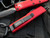 Microtech UTX-85 D/E Red Aluminum Body w/ Black Plain Edge Blade (3.12") 232-1RD