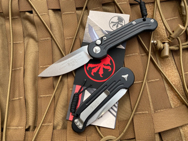 Microtech LUDT | Black Body Stonewashed Blade | NTL