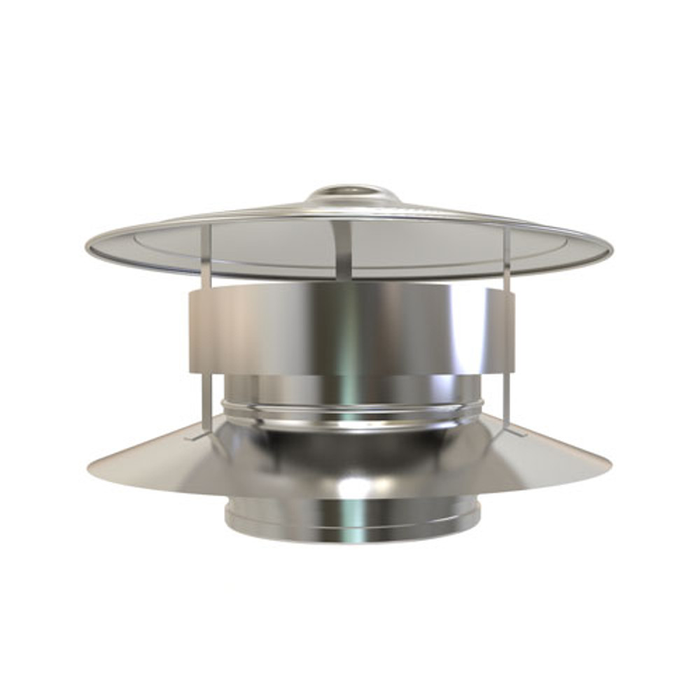 Chapeau anti-vent pour Ø 175 mm