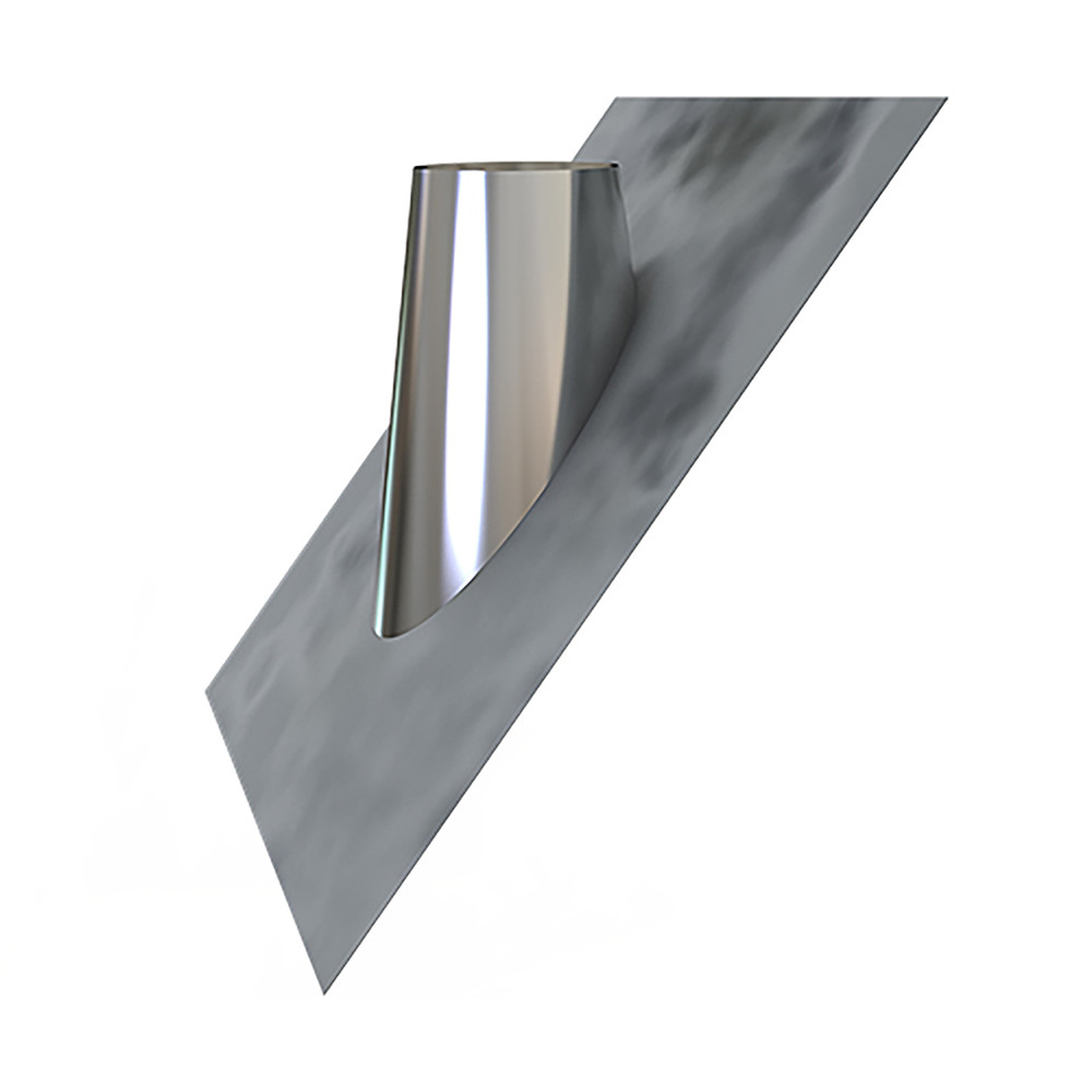 Solin en pente, plaque plomb 45-60° pour SP 150 mm et DP 100 mm