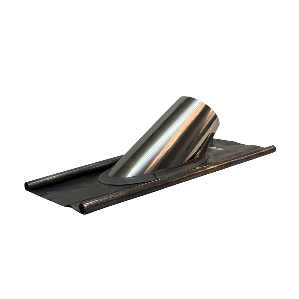 Solin en pente, plaque plomb 45-60° pour 150 mm