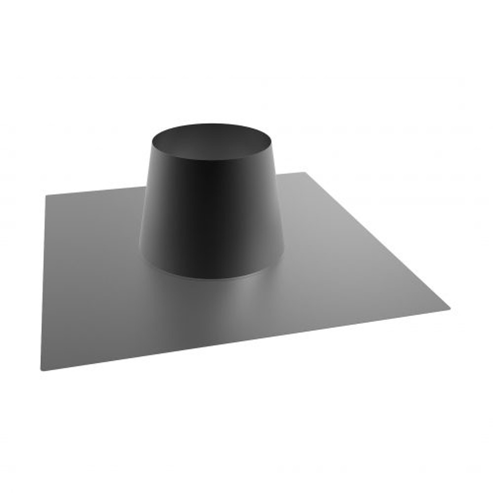 Solin en pente aluminium 0-10º pour simple paroi 250 mm et double paroi 200 mm noir mat