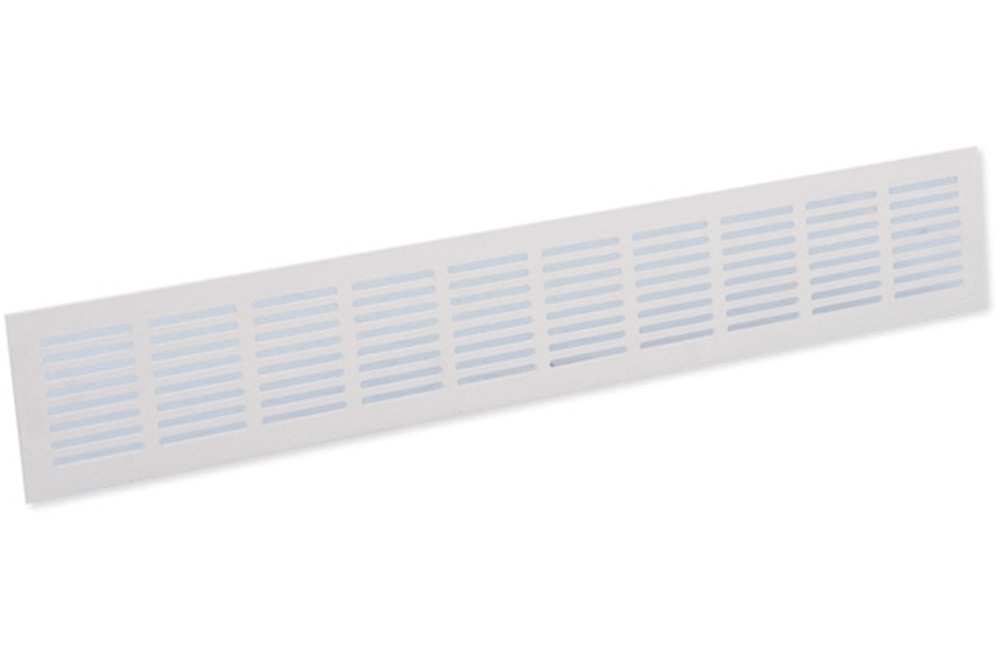 Grille de plinthe ALU 500x80mm blanc