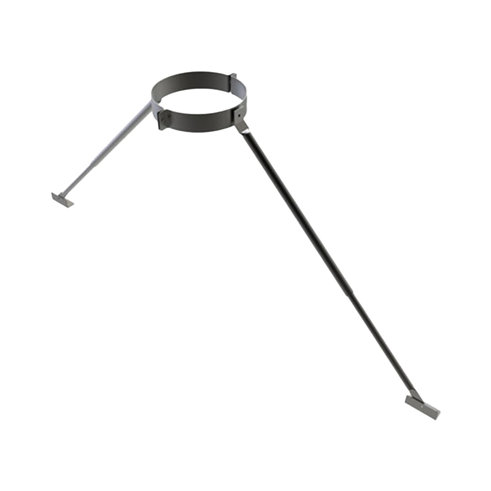 Kit d'ancrage avec support à haubans pour SP 200 mm et DP 150 mm noir
