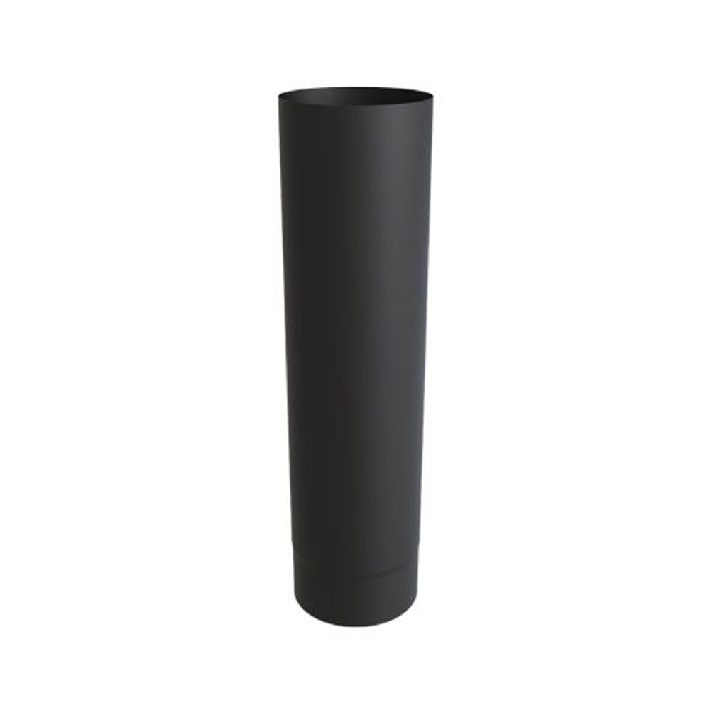 Tube de poêle 50cm Ø 100 mm simple paroi en acier inoxydable noir