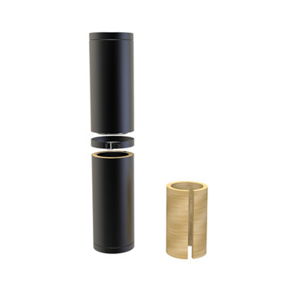 Longueur télescopique 50-80 cm Convesa premium Ø 100mm noir mat