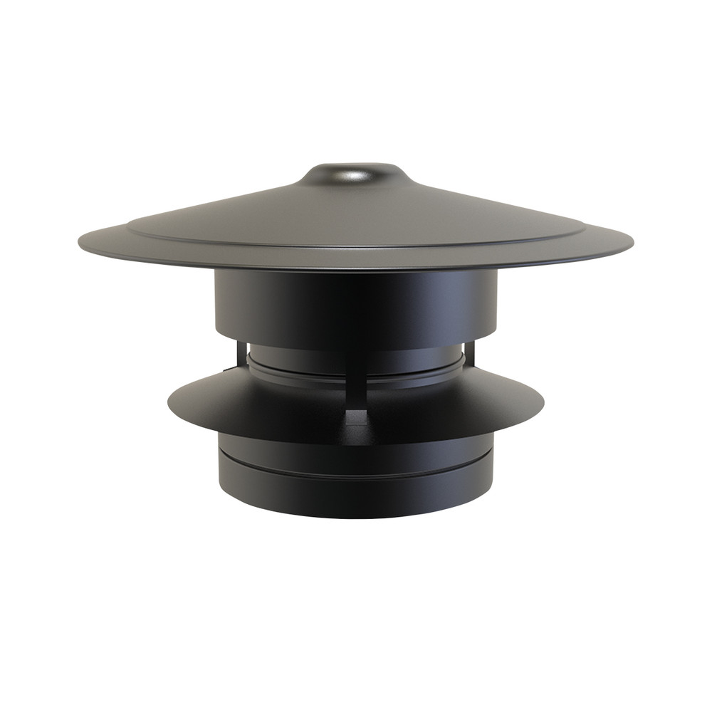Chapeau de haubanage pour Ø 150 mm noir mat Convesa premium