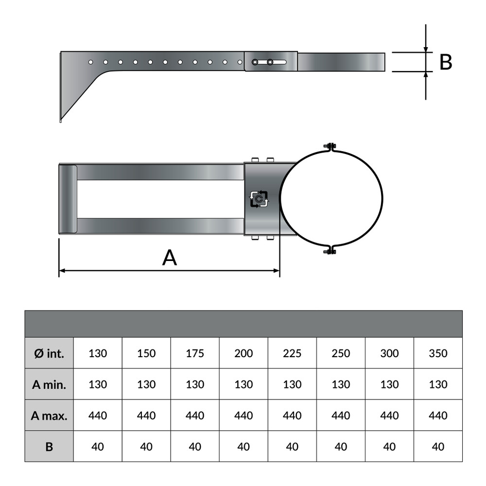Support Mural Extensible Et Réglable Pour Barre De Rideaux, ø 19 Mm Longueur 125 170 Mm Couleur Blanc 1 Lot De 2 Supports De Tringles