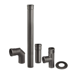 Tuyaux pour poêles à granules 100 mm Tuyaux pour poêles à granules 100 mm
