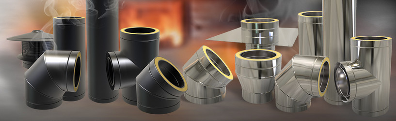 Tuyaux double paroi isolés noir Convesa premium Tuyaux double paroi isolés noir Convesa premium