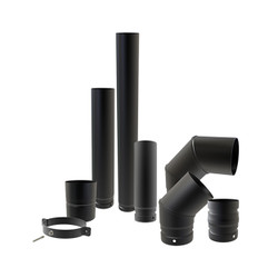 Tuyaux émaillés Noir Mat 80 mm Tuyaux émaillés Noir Mat 80 mm