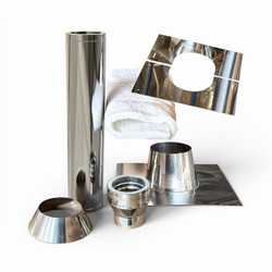 Kits de traversée de toit inox 80 mm
