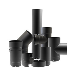 Tuyaux émaillés Noir Mat 150 mm Tuyaux émaillés Noir Mat 150 mm