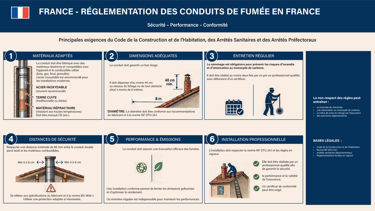 DTU 24.1 : la réglementation essentielle pour les conduits de fumée en France