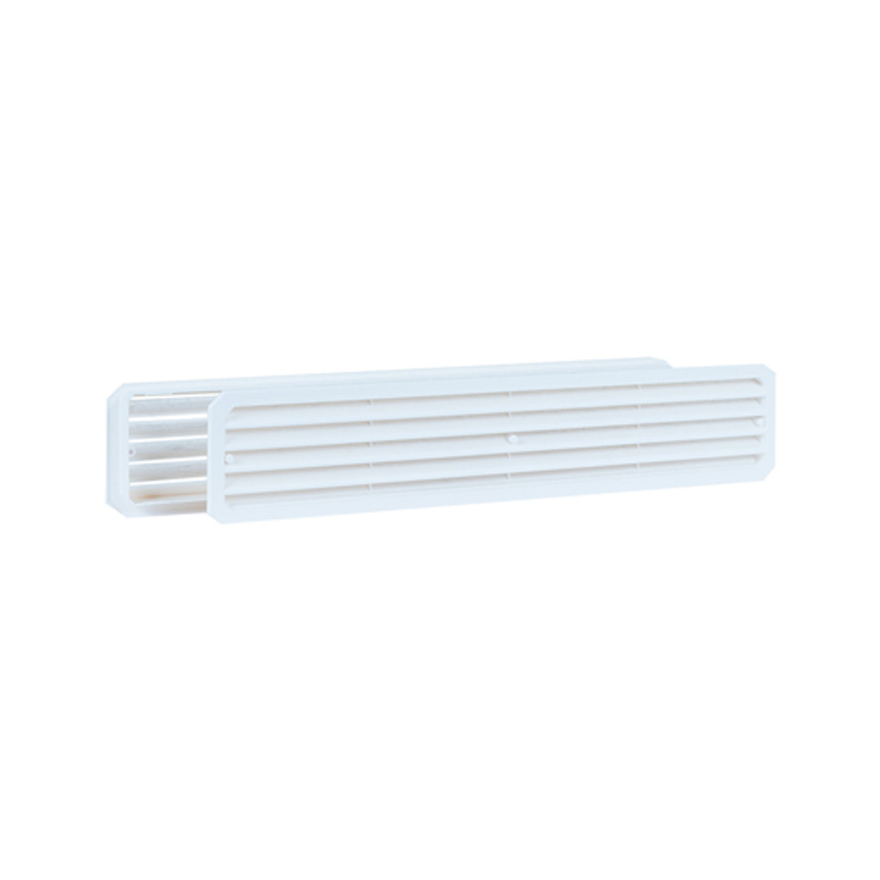 Grille de ventilation de porte en plastique 451,5 x 91,7mm blanc