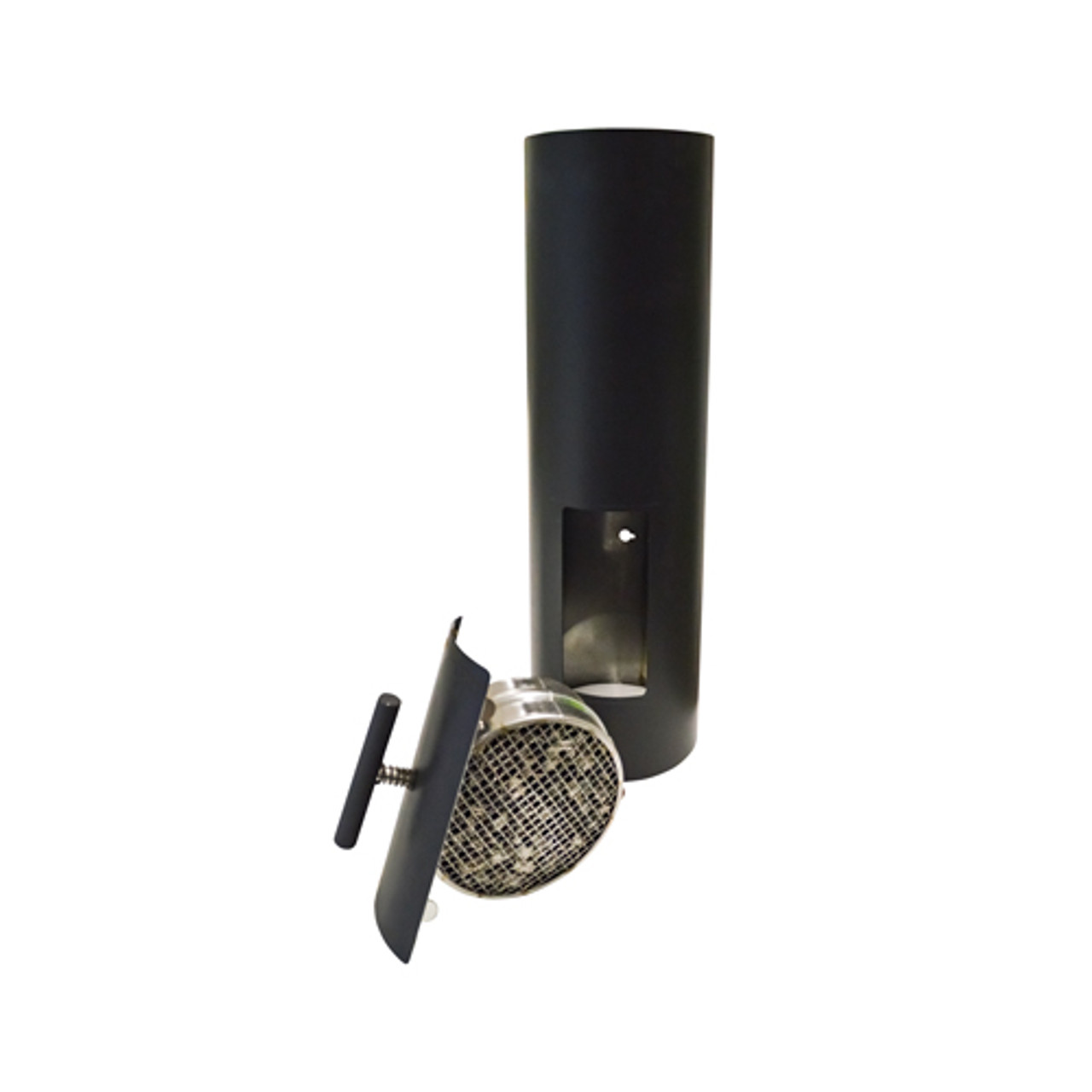 ABCAT® - filtre à fumée de bois noir 50 cm Ø 150mm