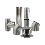 Simple paroi 100 mm inox