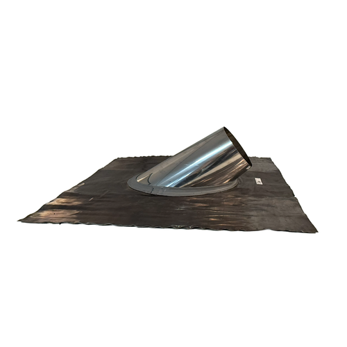 Solin en pente, plaque plomb 45-60° pour 150 mm