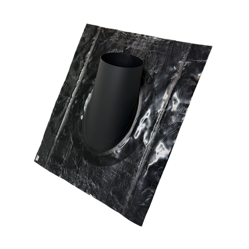 Plaque de toit avec substitut de plomb 45-60° pour 130 mm noir mat