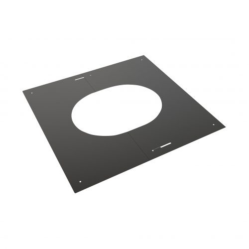 Plaque de finition 45-60° pour SP 200 mm et DP 150 mm noir mat