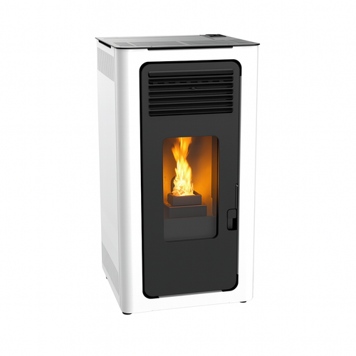 Poêle à pellets - AUDAX 8kW - Blanc