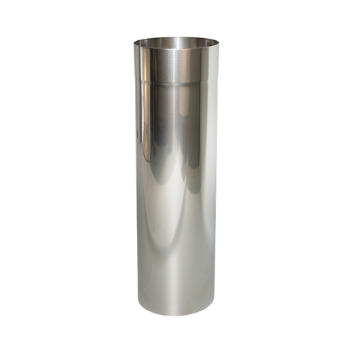 Emboitement telescopique 50 cm Ø 150 mm simple paroi acier inoxydable