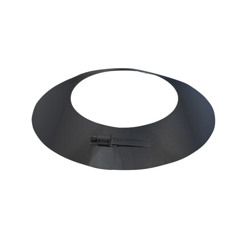 Col de solin anti-pluie pour 175 mm noir mat