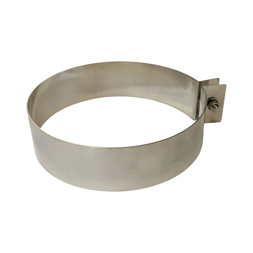 Tuyau de poêles collier de serrage pour tuyau ajustable Ø 150 mm acier inoxydable