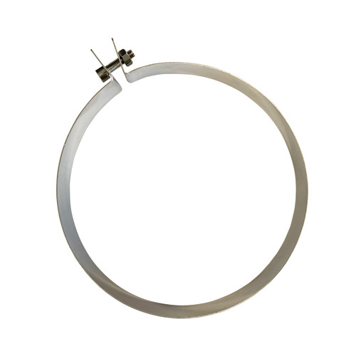 Tuyau de poêles collier de serrage pour tuyau ajustable Ø 200 mm acier inoxydable