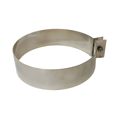 Tuyau de poêles collier de serrage pour tuyau ajustable Ø 125 mm acier inoxydable