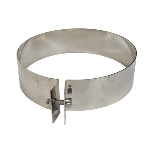 Tuyau de poêles collier de serrage pour tuyau ajustable Ø 125 mm acier inoxydable