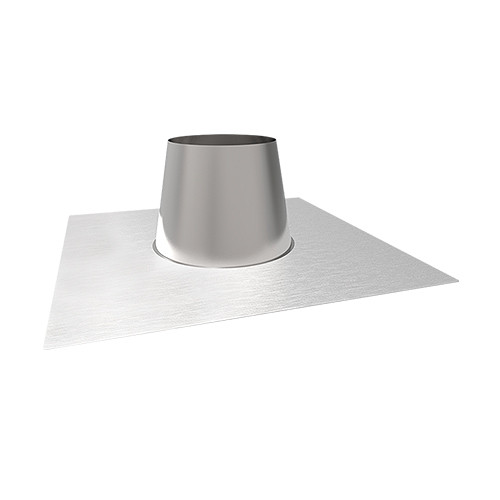 Solin en pente aluminium 0-10º pour simple paroi 250 mm et double paroi 200 mm