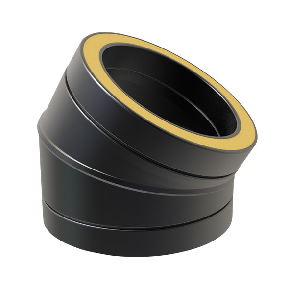 Coude 30° Convesa premium Ø 100mm noir mat