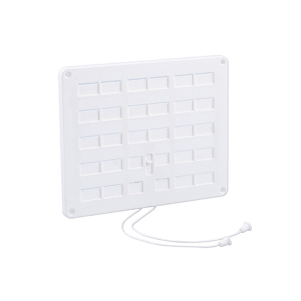 Grille de ventilation verrouillable 300x250mm blanc