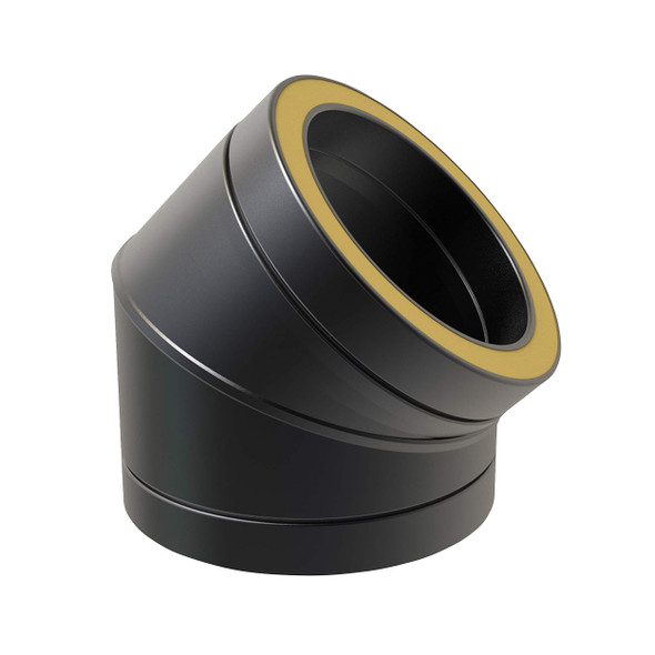 Coude 40° Convesa Premium Ø 250 mm noir mat Coude 40° Convesa Premium Ø 250 mm noir mat