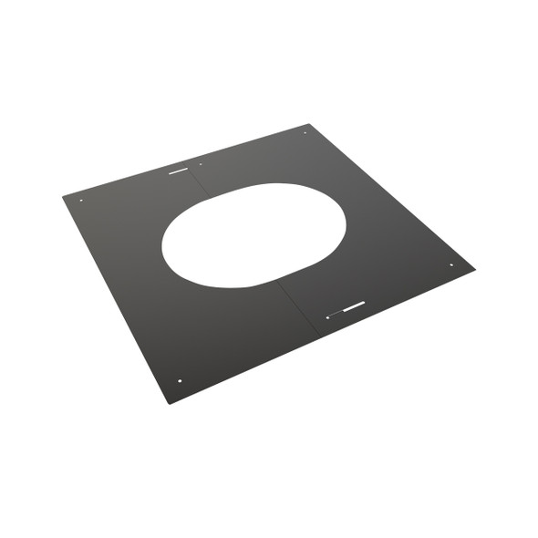 Plaque de finition 45º - 60º pour SP 150 mm et DP 100 mm noir mat