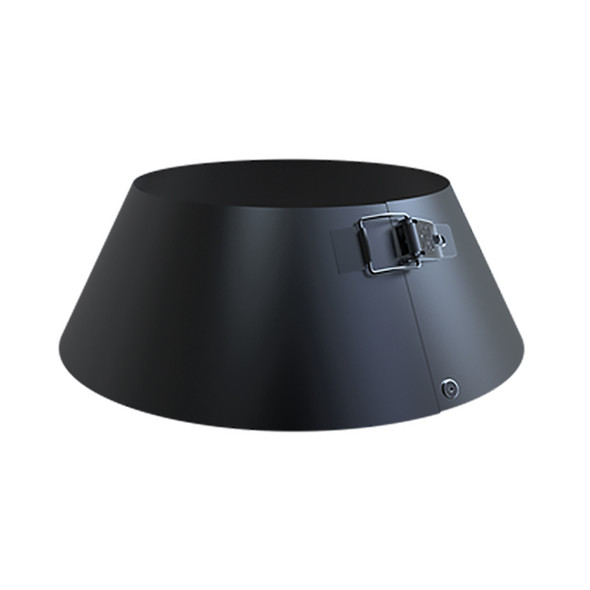 Col de solin 125mm noir mat