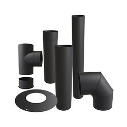 Tuyaux de poêle simple paroi noir