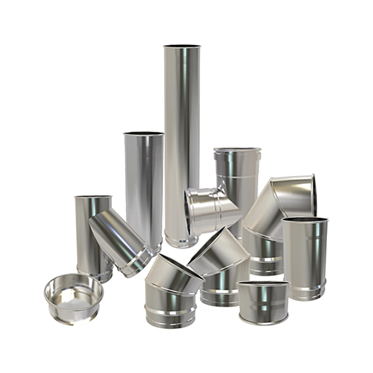 Tuyaux inox 200 mm