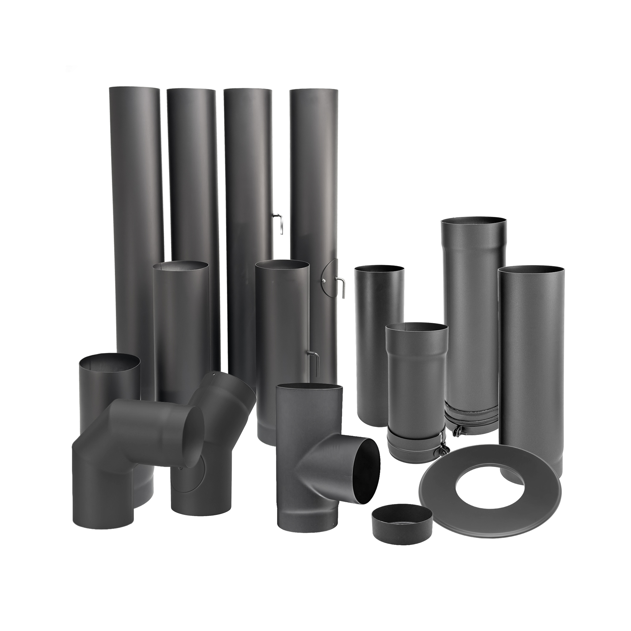 Conduits acier noir épais 2mm