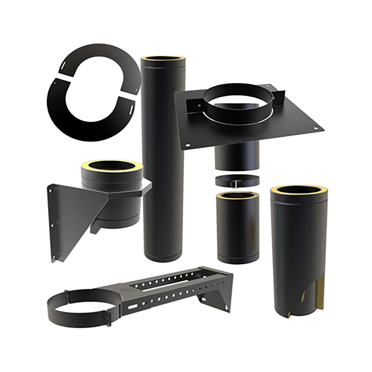 Conduits isolés premium 200 mm noir