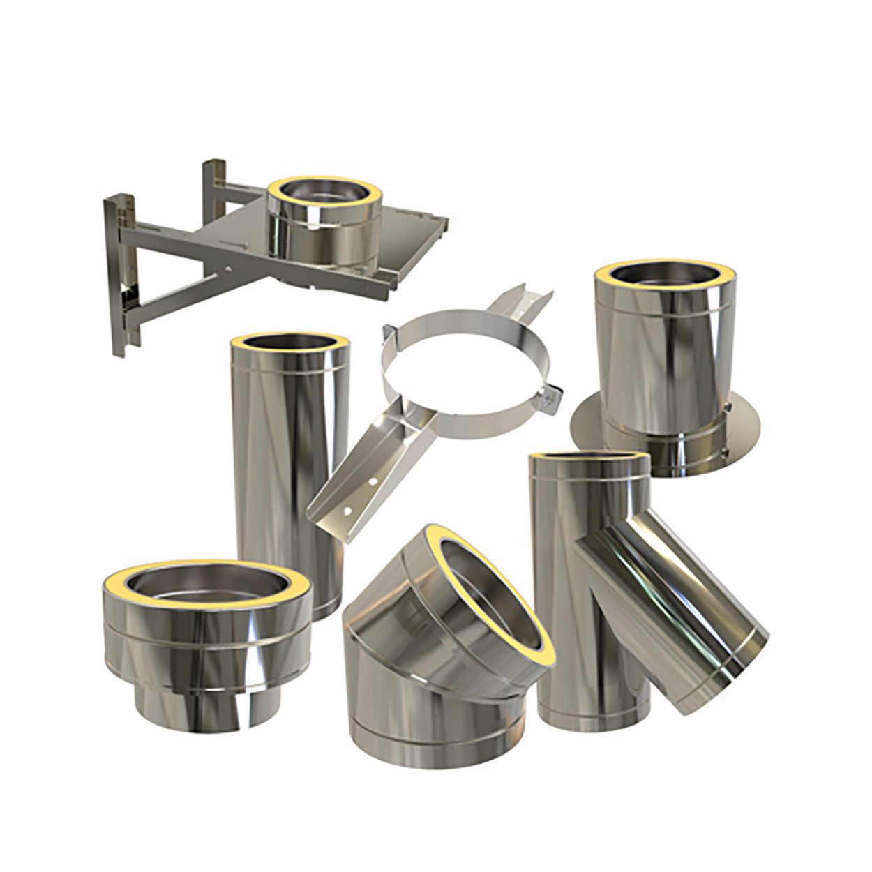 Conduits isolés premium 150 mm inox