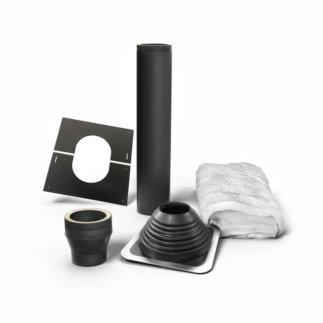 Kits de traversée de toit noir 120 mm