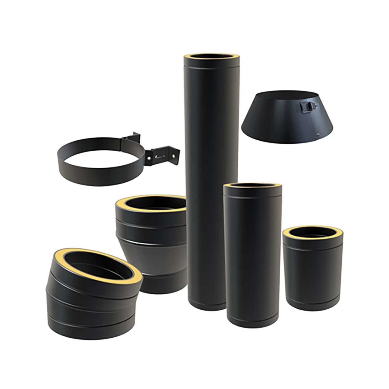 Conduits isolés premium 80 mm noir