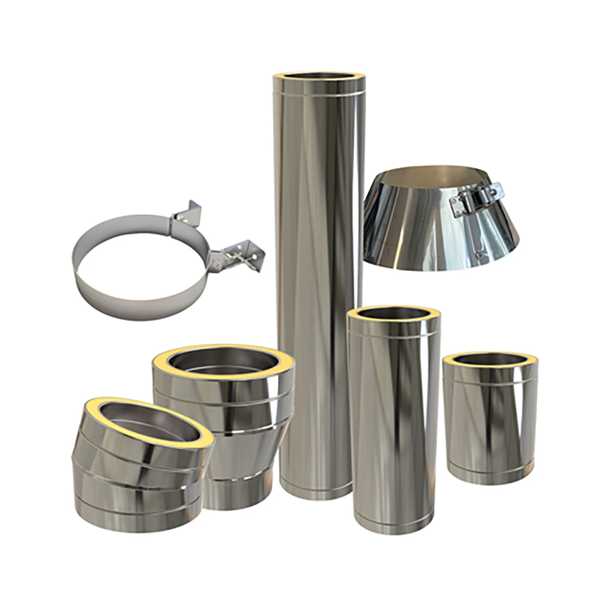 Conduits isolés premium 80 mm inox
