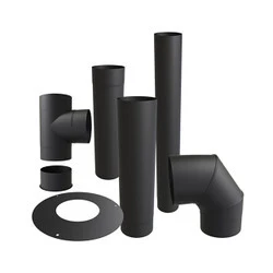 Simple paroi 100 mm inox noir